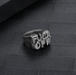 Edelstahlring "Fuck off"