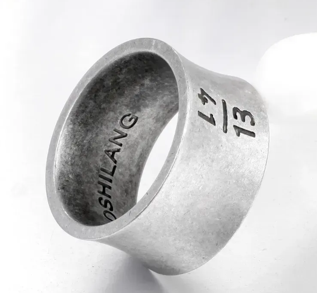 Edelstahlring "13|41"