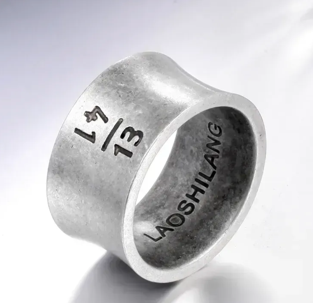 Edelstahlring "13|41"